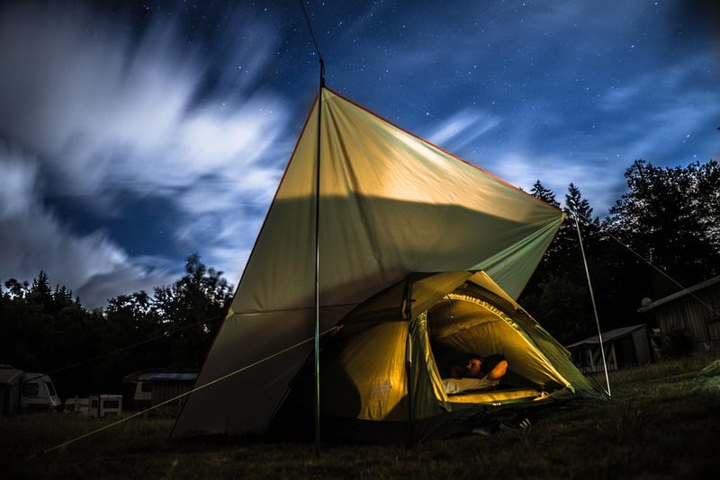 Tented Camp at Night